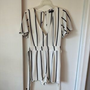 STRIPED ROMPER